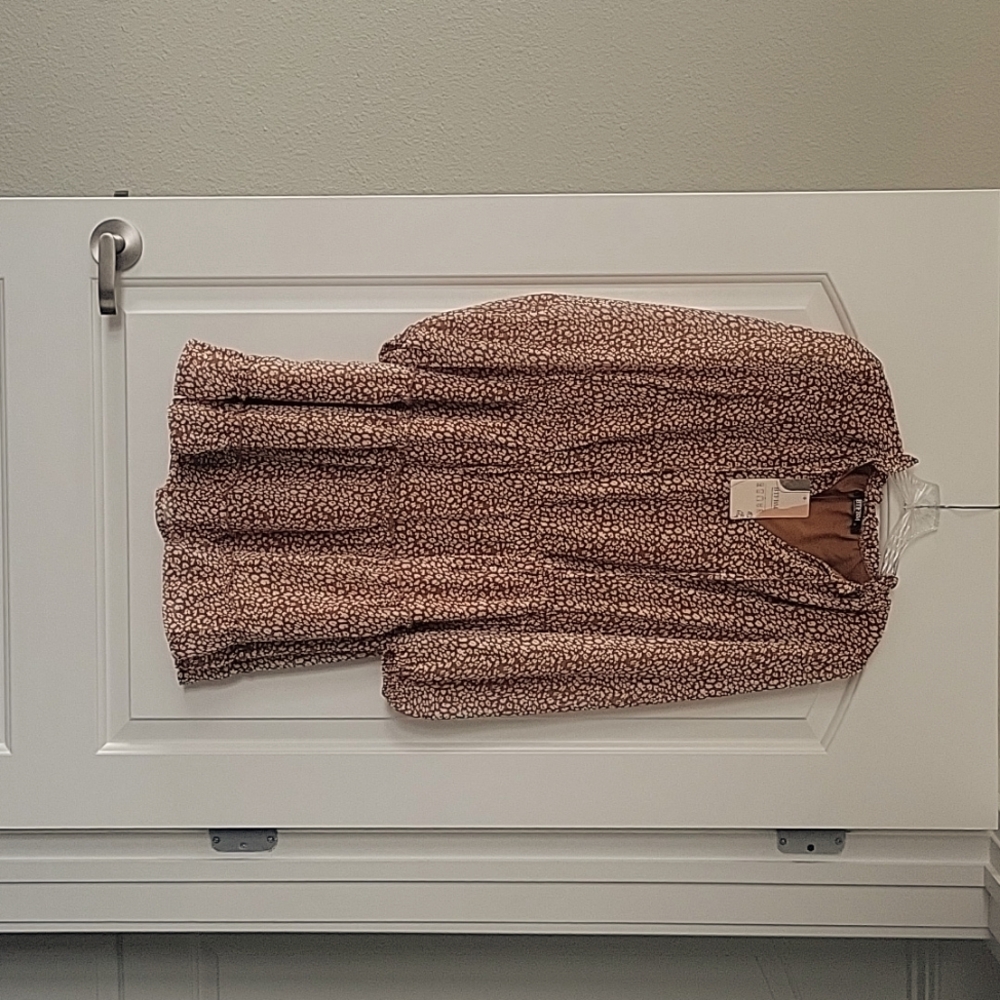 BTFBM dress dark camel color size S